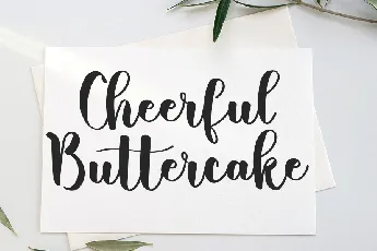 Buttercake font