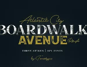 Boardwalk Avenue Rough font