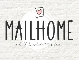 Mailhome font