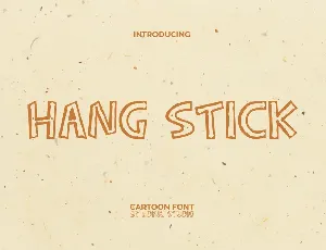 Hang Stick font