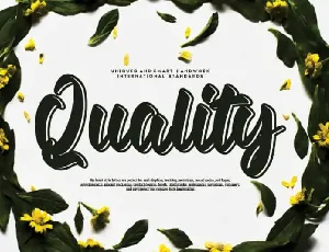 Quality Script font