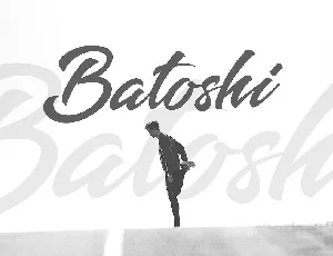 Batoshi Brush font