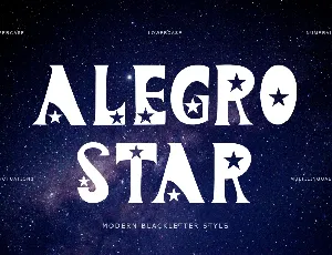 Alegro Star font