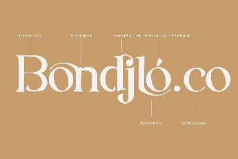 Bondjlo font