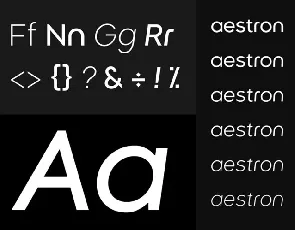 Aestron Sans font