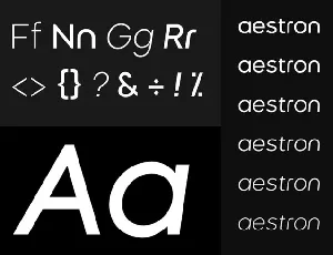 Aestron Sans font