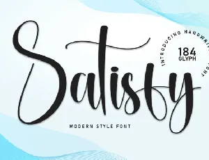 Satisfy Calligraphy font