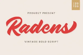 Radens Bold Script font