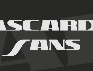 Ascardi Sans font