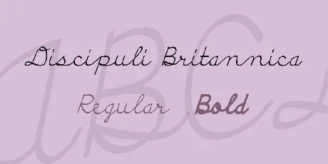 Discipuli Britannica font