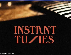 Instant Tunes font