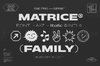 Matrice Family font