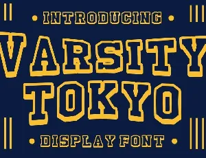 Varsity Tokyo font