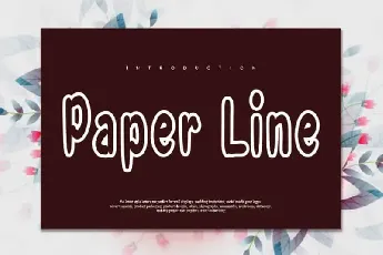 Paper Line Display font