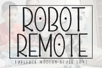 Robot Remote Display font