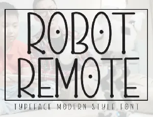 Robot Remote Display font