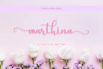 Marthina font