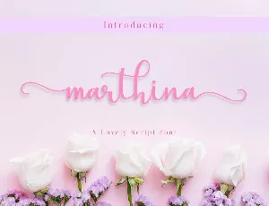 Marthina font