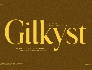 Gilkyst font