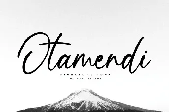 Otamendi Handwritten Signature font