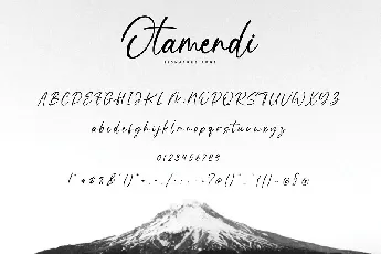 Otamendi Handwritten Signature font