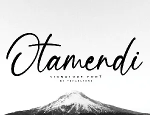 Otamendi Handwritten Signature font