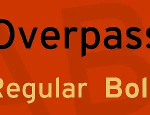 Overpass font