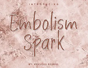 Embolism Spark font