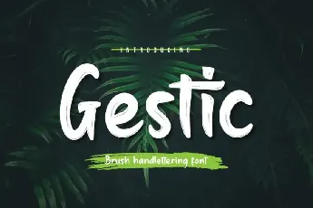 Gestic Script font