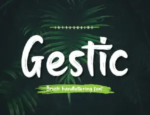 Gestic Script font