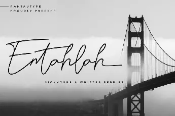 Entahlah Handwritten font