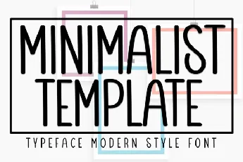 Minimalist Template Display font