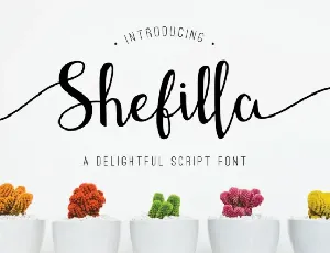 Shefilla Calligraphy font