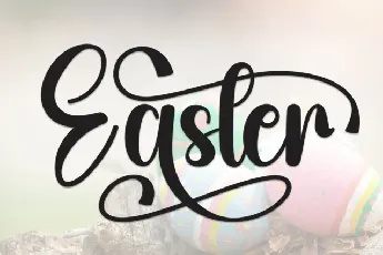 Easter Calligraphy font