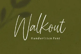 Walkout font