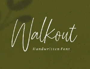 Walkout font