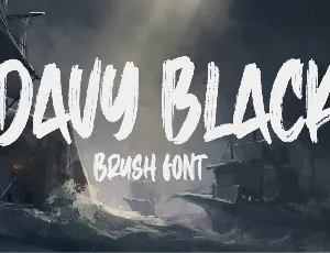 Davy Black font