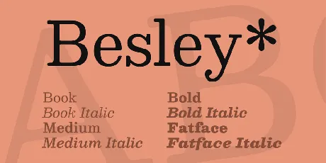 Besley* font