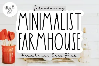 Minimalist Farmhouse font