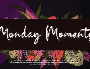 Monday Moments Script font