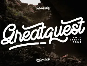 Greatquest Bold Script font