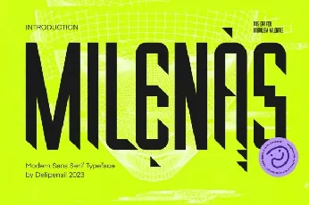 Milenas font