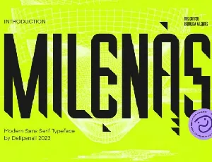 Milenas font