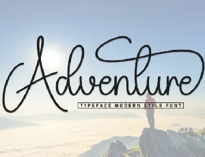 Adventure Script Typeface font