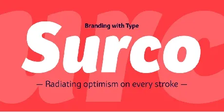 Bw Surco font