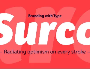 Bw Surco font