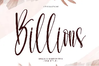 Billions font