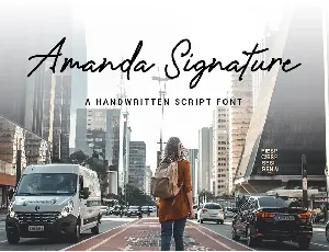 Amanda Signature font