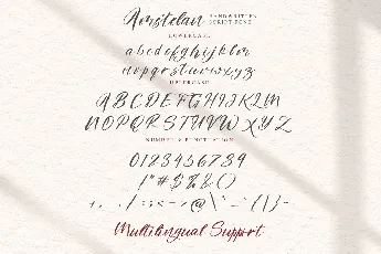 Amstelan font