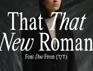 That That New Roman font